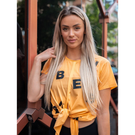 Camiseta atada Letters N680 NARANJA NEBBIA
