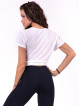 Camiseta atada Letters N680 BLANCO NEBBIA