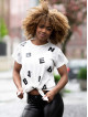Camiseta atada Letters N680 BLANCO NEBBIA
