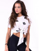 Camiseta atada Letters N680 BLANCO NEBBIA