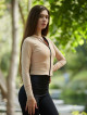 Sudadera corta SIMPLY K045 beige MITARE