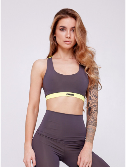 Sujetador deportivo CUTE K075 amarillo MITARE