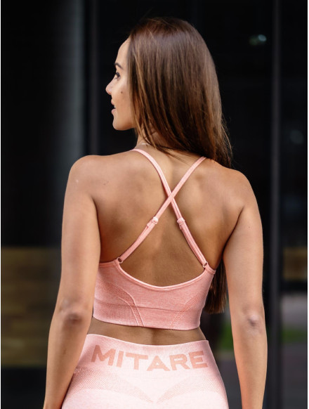 Sujetador deportivo SENSUAL K021 salmón MITARE 2
