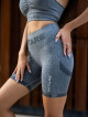 Shorts sin costuras PUSH UP MAX K077 gris oscuro MITARE