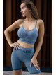 Shorts sin costuras PUSH UP MAX K077 gris oscuro MITARE