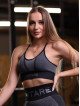 Sujetador deportivo LOVELY K005 gris/negro MITARE