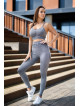 Leggings sin costuras PUSH UP MAX K001 gris oscuro MITARE