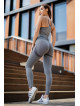 Leggings sin costuras PUSH UP MAX K001 gris oscuro MITARE