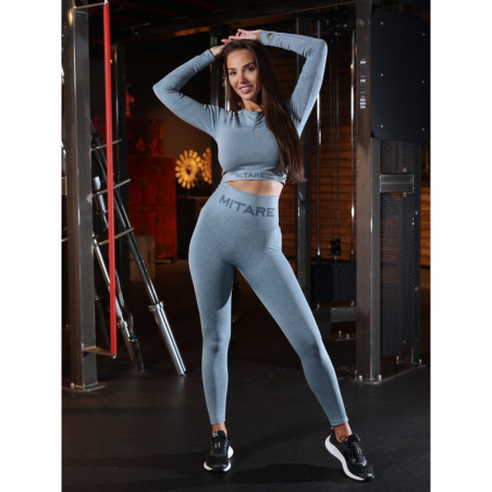 Top corto sin costuras PUSH UP MAX K084 negro MITARE