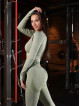 Top corto sin costuras PUSH UP MAX K084 ejercito verde MITARE