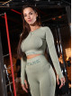 Top corto sin costuras PUSH UP MAX K084 ejercito verde MITARE