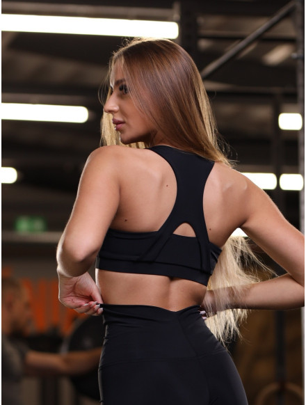 Sujetador deportivo BASIC K027 negro MITARE 2