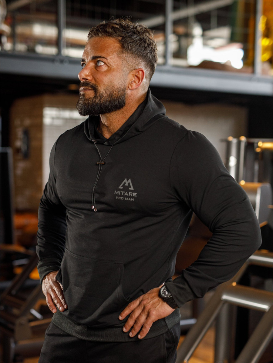 Sudadera con capucha K088 negro MITARE PRO MAN