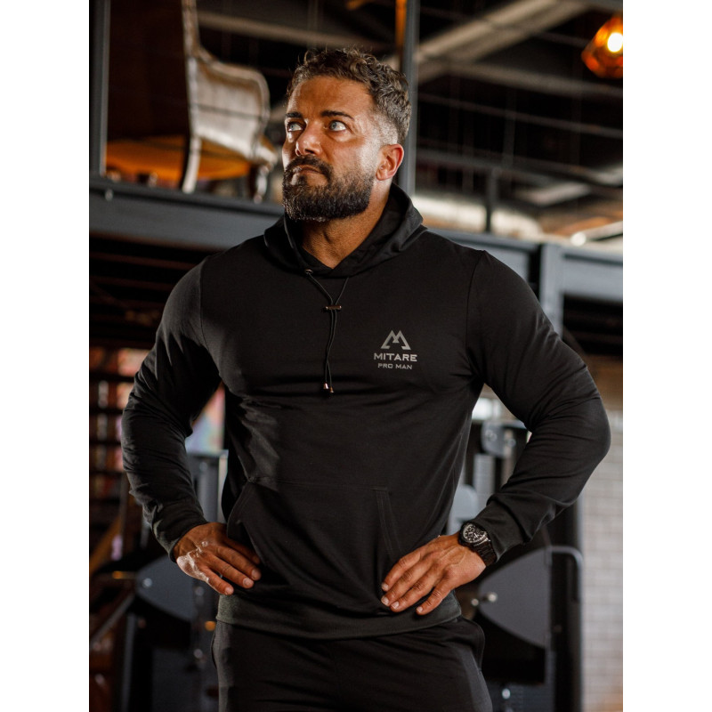 Sudadera con capucha K088 negro MITARE PRO MAN