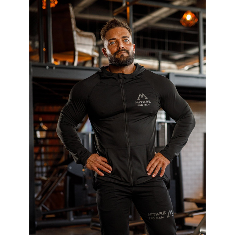 Sudadera con capucha K085 negro MITARE PRO MAN