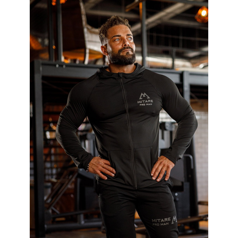 Sudadera con capucha K085 negro MITARE PRO MAN