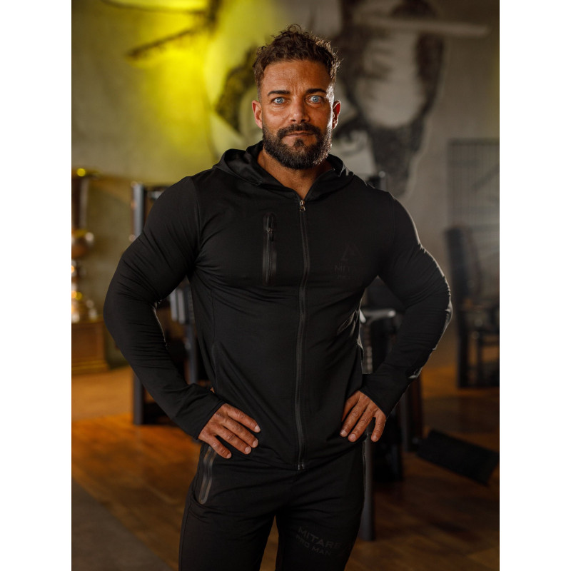 Sudadera con capucha K085 negro MITARE PRO MAN