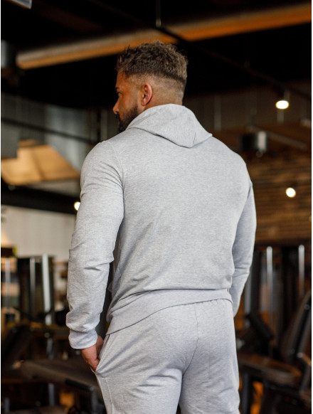 Sudadera con capucha K088 gris claro MITARE PRO MAN 2