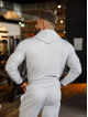 Sudadera con capucha K088 gris claro MITARE PRO MAN