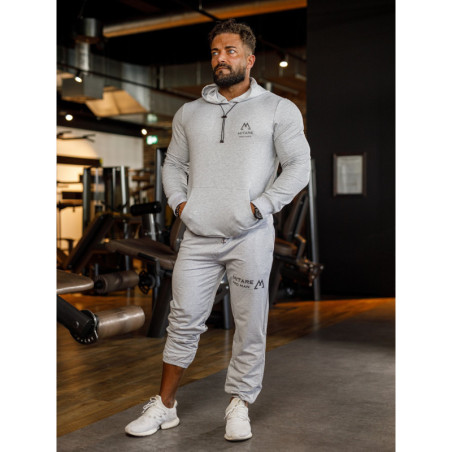 Sudadera con capucha K088 gris claro MITARE PRO MAN