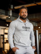 Sudadera con capucha K103 gris claro MITARE PRO MAN