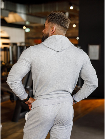 Sudadera con capucha K103 gris claro MITARE PRO MAN 2