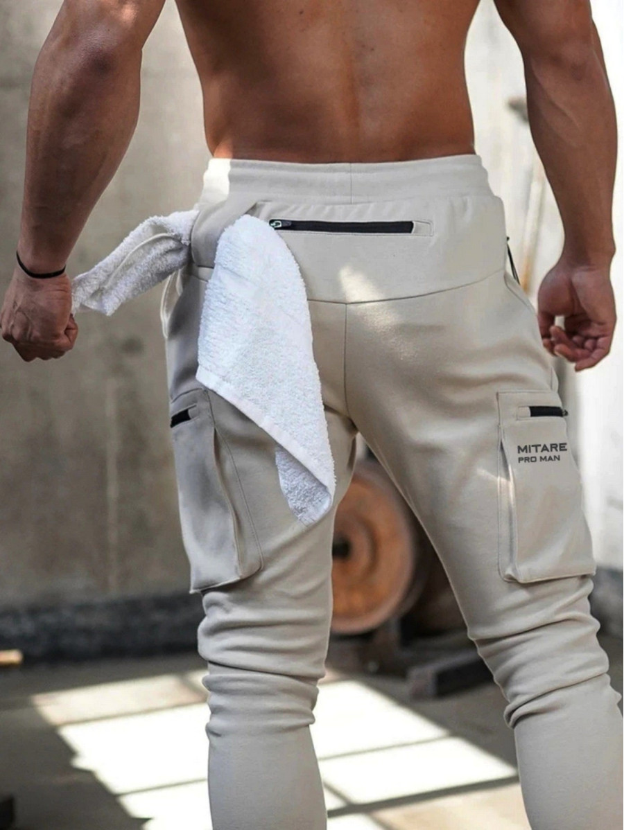 Pantalones de chándal K102 gris claro MITARE PRO MAN