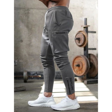 Pantalones de chándal K102 gris oscuro MITARE PRO MAN