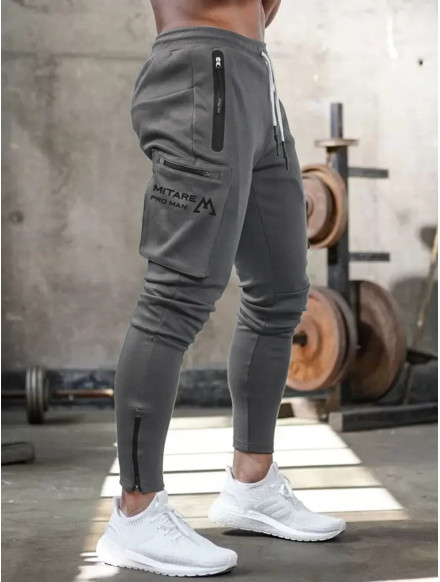 Pantalones de chándal K102 gris oscuro MITARE PRO MAN