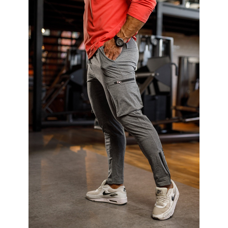 Pantalones de chándal K102 gris oscuro MITARE PRO MAN