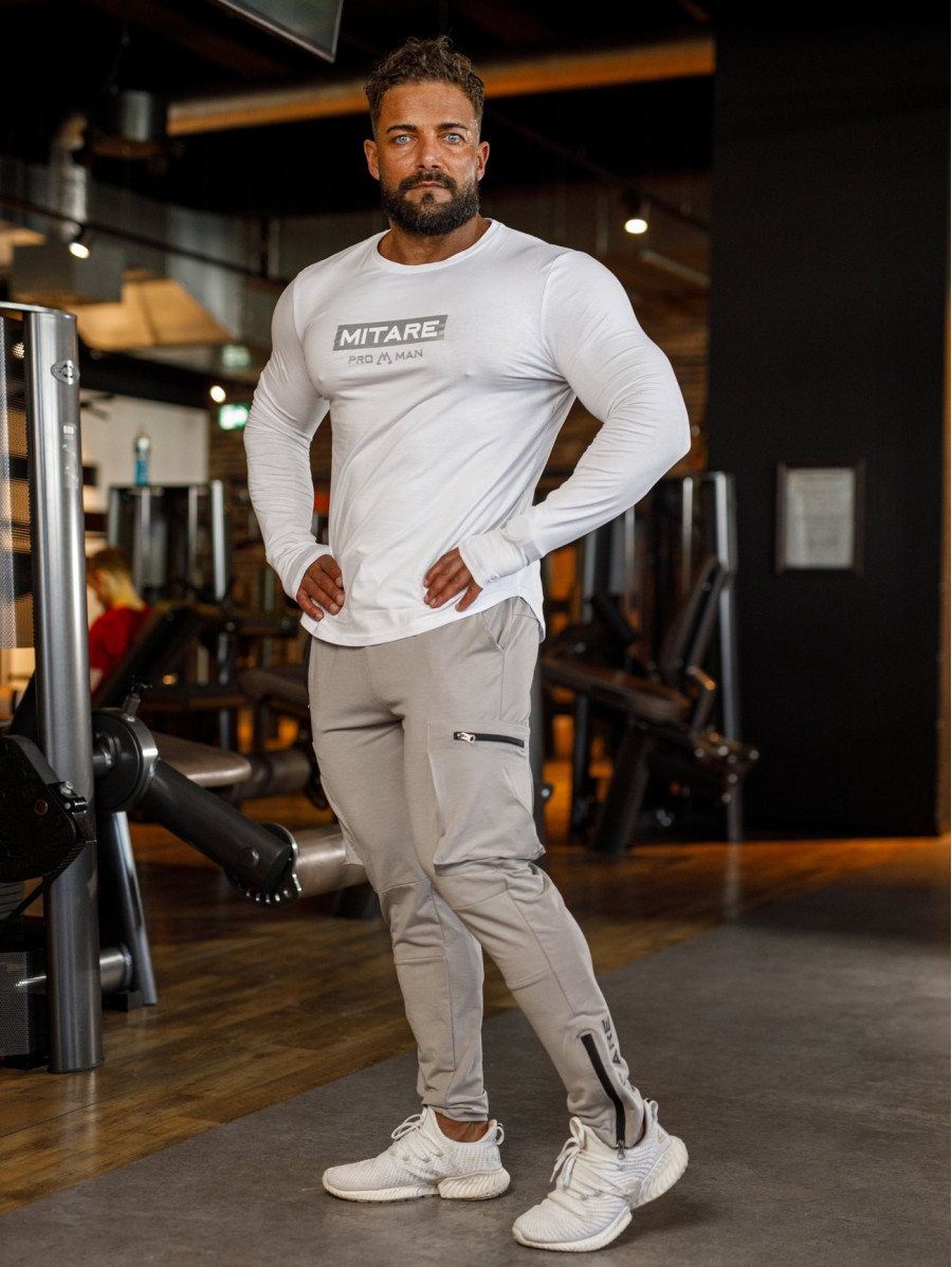 Camiseta manga larga K094 blanco MITARE PRO MAN