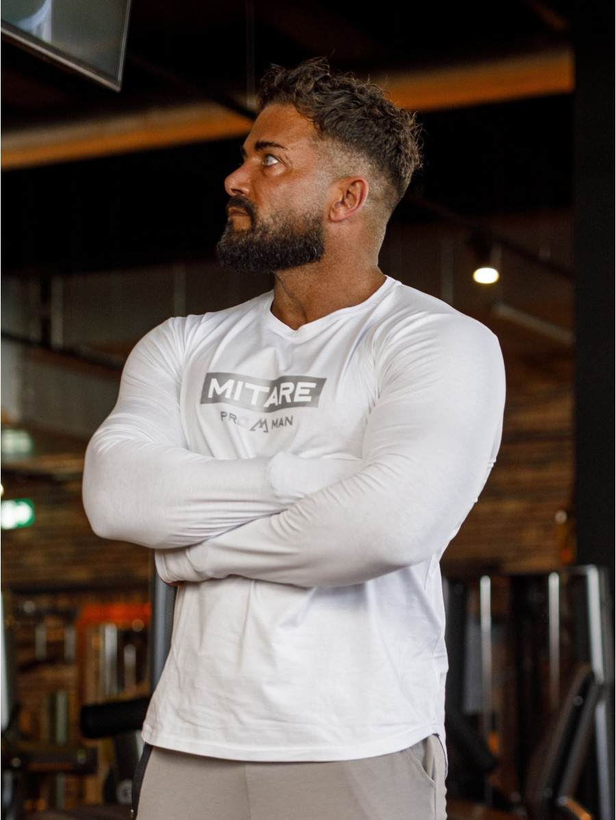 Camiseta manga larga K094 blanco MITARE PRO MAN