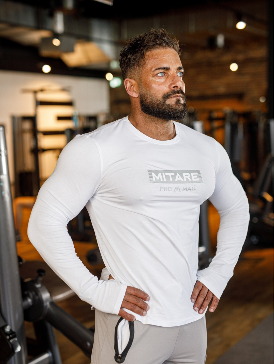 Camiseta manga larga K094 blanco MITARE PRO MAN