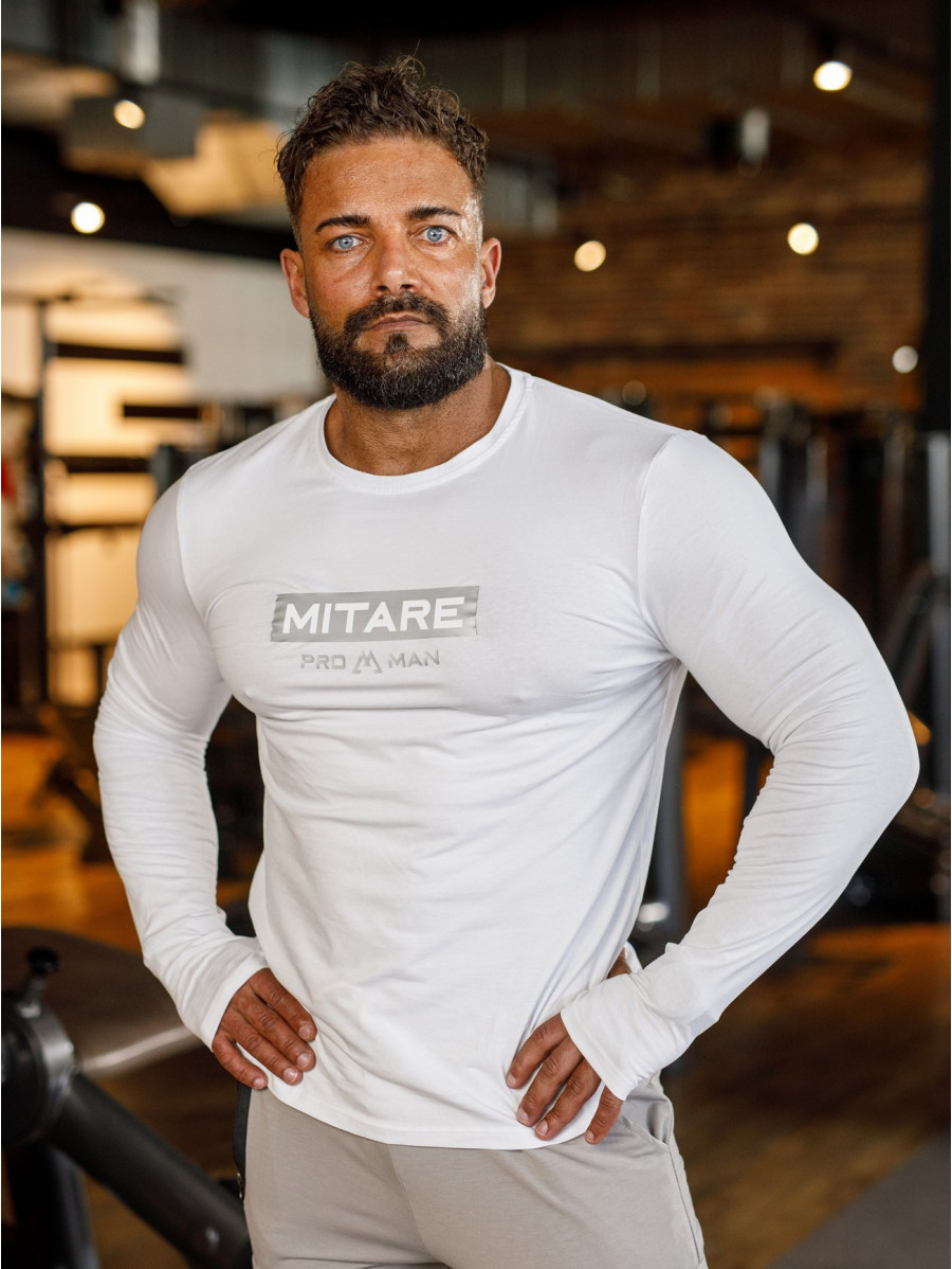 Camiseta manga larga K094 blanco MITARE PRO MAN