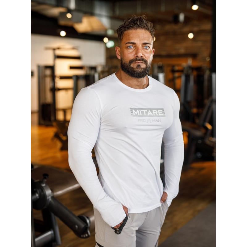 Camiseta manga larga K094 blanco MITARE PRO MAN