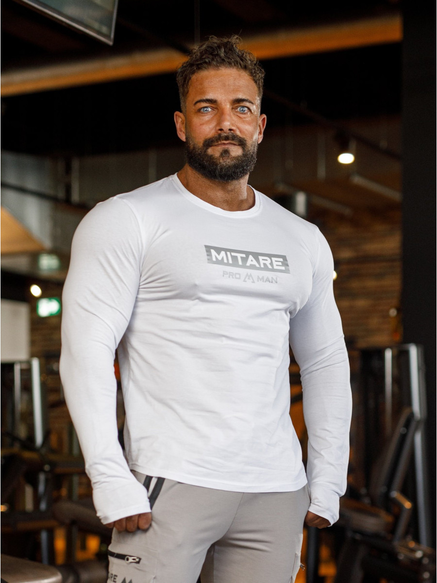 Camiseta manga larga K094 blanco MITARE PRO MAN