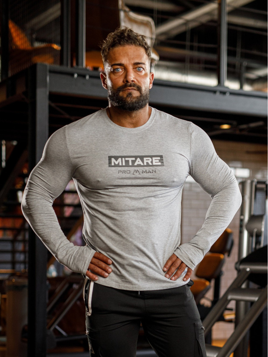 Camiseta manga larga K094 gris MITARE PRO MAN