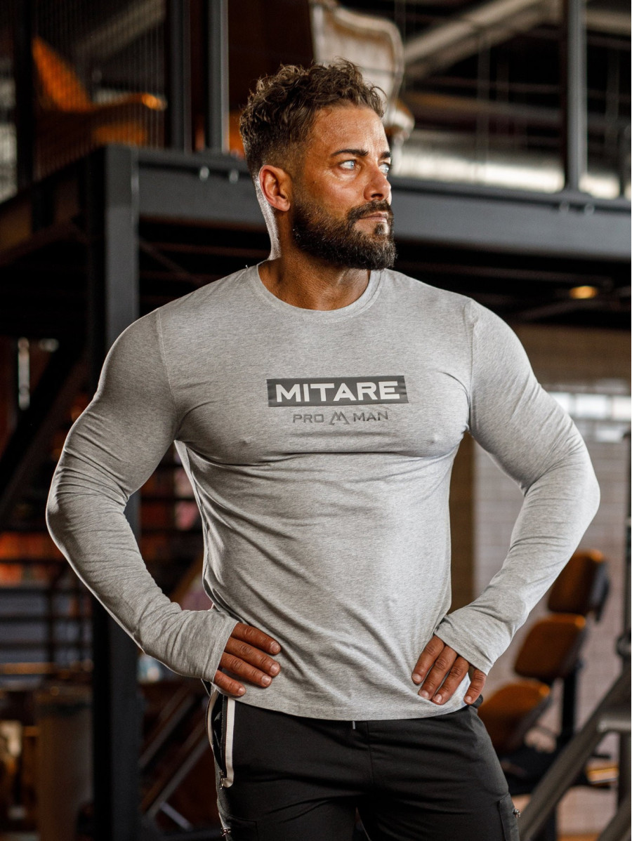 Camiseta manga larga K094 gris MITARE PRO MAN