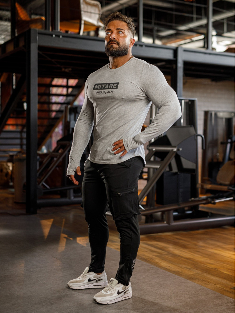 Camiseta manga larga K094 gris MITARE PRO MAN