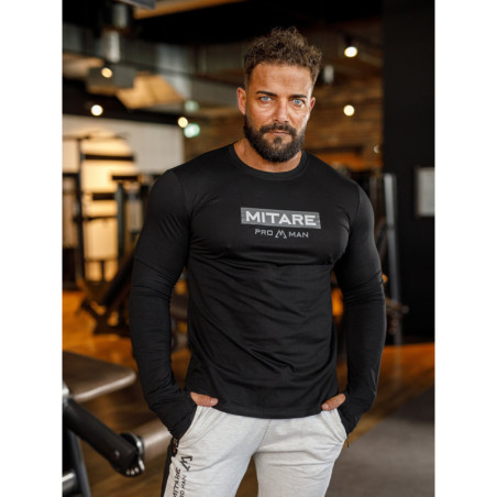 Camiseta manga larga K094 negro MITARE PRO MAN