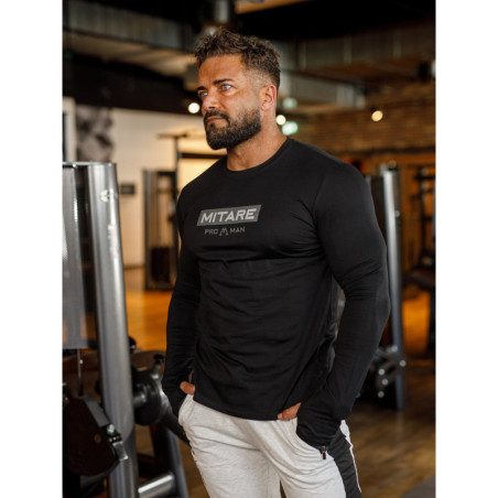 Camiseta manga larga K094 negro MITARE PRO MAN
