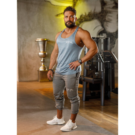 Camiseta de tirantes K095 azul MITARE PRO MAN