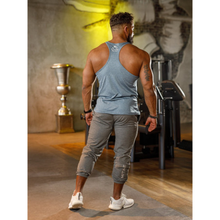 Camiseta de tirantes K095 azul MITARE PRO MAN