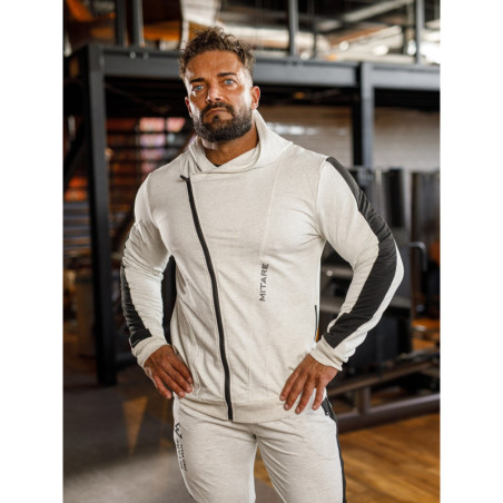 Sudadera con capucha K097 gris claro MITARE PRO MAN
