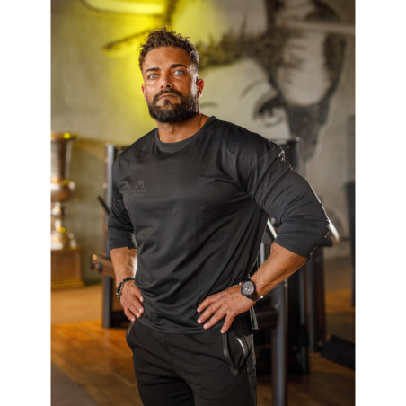 Camiseta manga larga K101 negro MITARE PRO MAN
