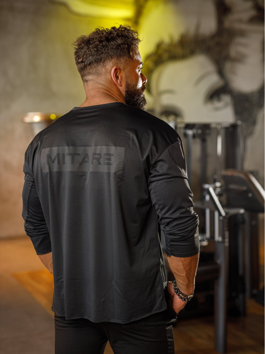 Camiseta manga larga K101 negro MITARE PRO MAN