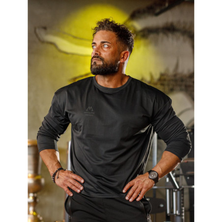 Camiseta manga larga K101 negro MITARE PRO MAN