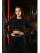 Top corto sin costuras PUSH UP MAX K084 negro MITARE