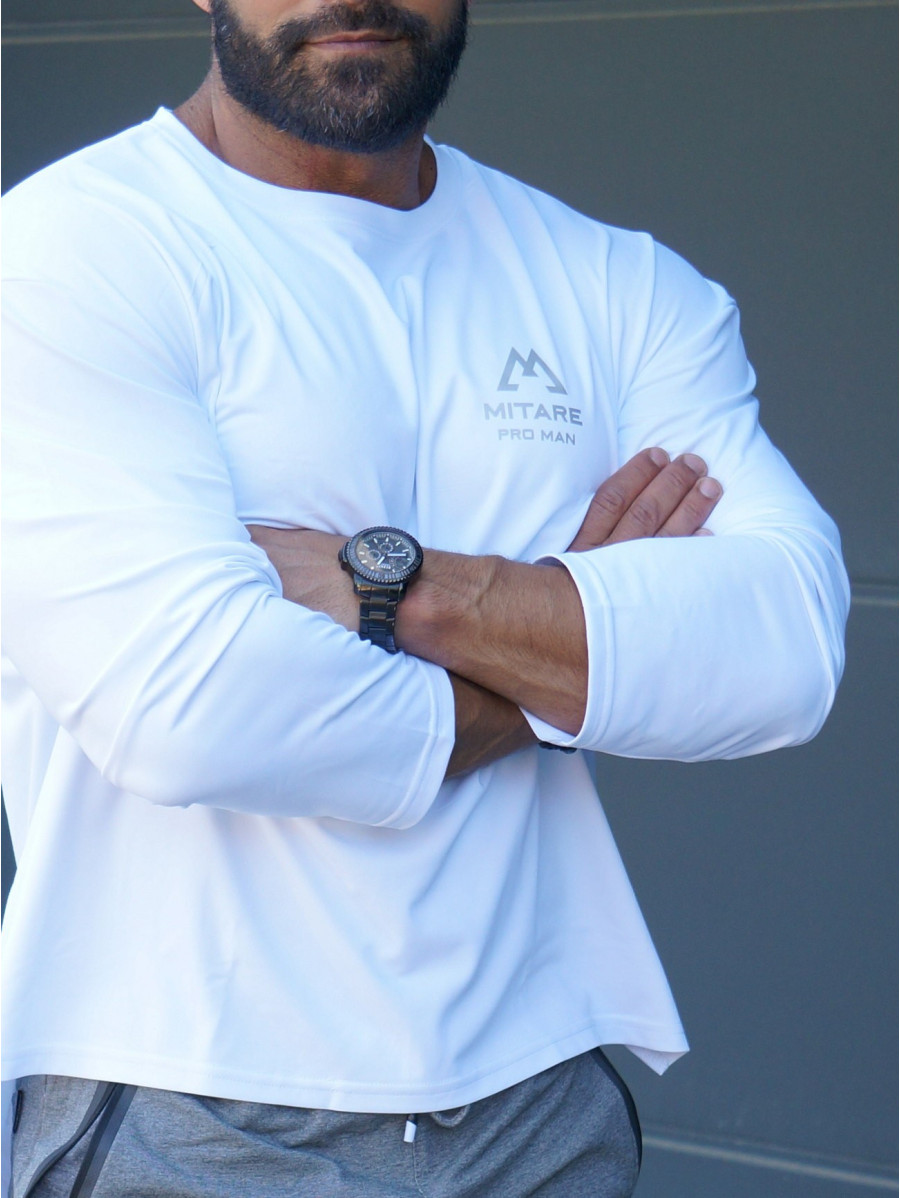 Camiseta manga larga K101 blanco MITARE PRO MAN