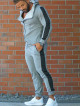 Sudadera con capucha K097 gris claro MITARE PRO MAN